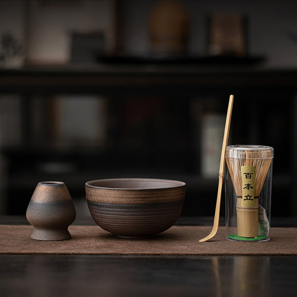 Whisking Matcha