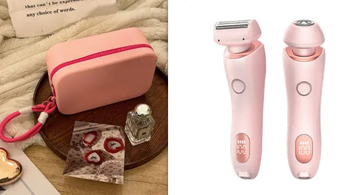 2 In 1 Hair Removal Epilator USB Rechargeable Trimmer Women Body Razor Face Leg Armpit Bikini Hand Pubic Shaver Hair Remover - Unique Unique Unique 2 In 1 Hair Removal Epilator USB Rechargeable Trimmer Women Body Razor Face Leg Armpit Bikini Hand Pubic Shaver Hair Remover