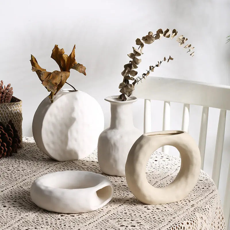 Scandinavian Style Simple Primitive Ceramics Vases Ornaments - Unique Unique Unique Scandinavian Style Simple Primitive Ceramics Vases Ornaments