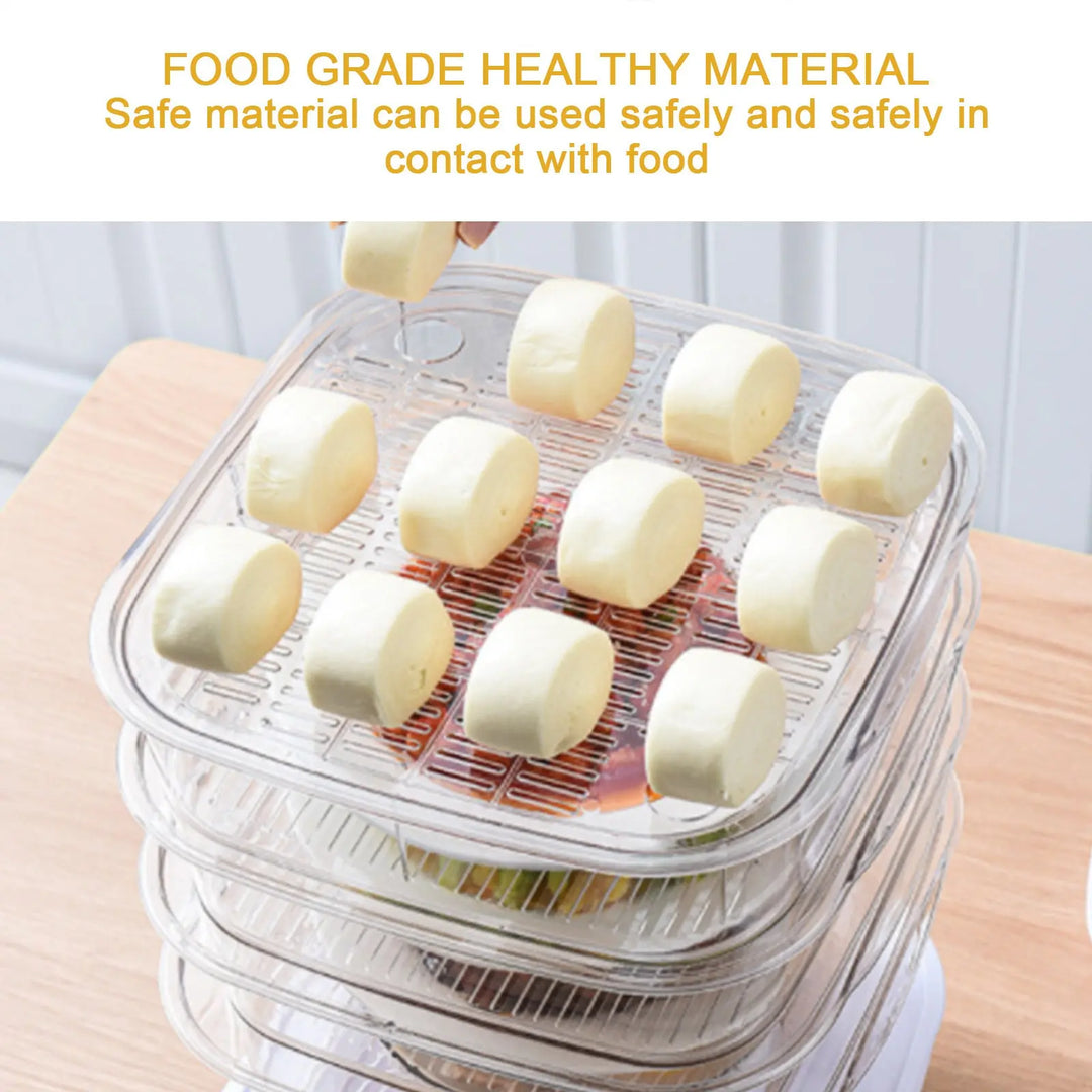 Multi-layer Dish Cover Heat Preservation Kitchen Cover Dining Table Leftover Storage Box Transparent Stack Cooking Hood Steamer - Unique Unique Unique Multi-layer Dish Cover Heat Preservation Kitchen Cover Dining Table Leftover Storage Box Transparent Stack Cooking Hood Steamer
