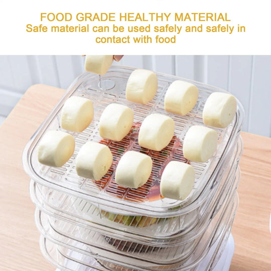 Multi-layer Dish Cover Heat Preservation Kitchen Cover Dining Table Leftover Storage Box Transparent Stack Cooking Hood Steamer - Unique Unique Unique Multi-layer Dish Cover Heat Preservation Kitchen Cover Dining Table Leftover Storage Box Transparent Stack Cooking Hood Steamer