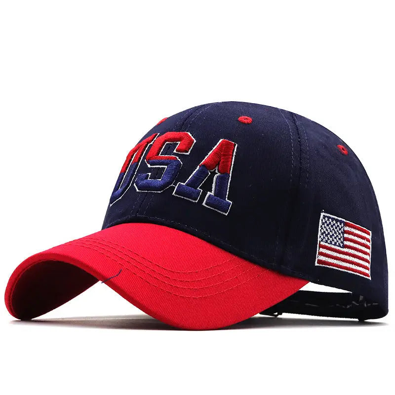 Letter USA Embroidery Baseball Cap Couple Outdoor - Unique Unique Unique Letter USA Embroidery Baseball Cap Couple Outdoor