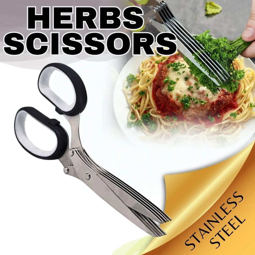 Herb Scissors With Multi Blades Stainless Steel Fast Cutting Shear Kitchen Tool - Unique Unique Unique Herb Scissors With Multi Blades Stainless Steel Fast Cutting Shear Kitchen Tool