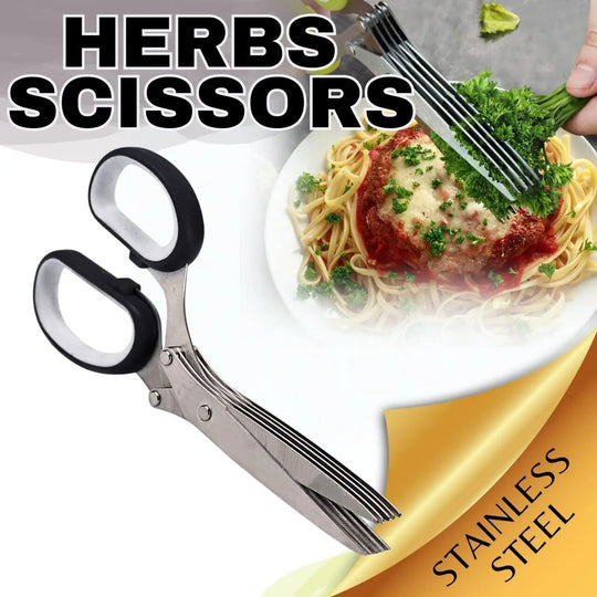 Herb Scissors With Multi Blades Stainless Steel Fast Cutting Shear Kitchen Tool - Unique Unique Unique Herb Scissors With Multi Blades Stainless Steel Fast Cutting Shear Kitchen Tool