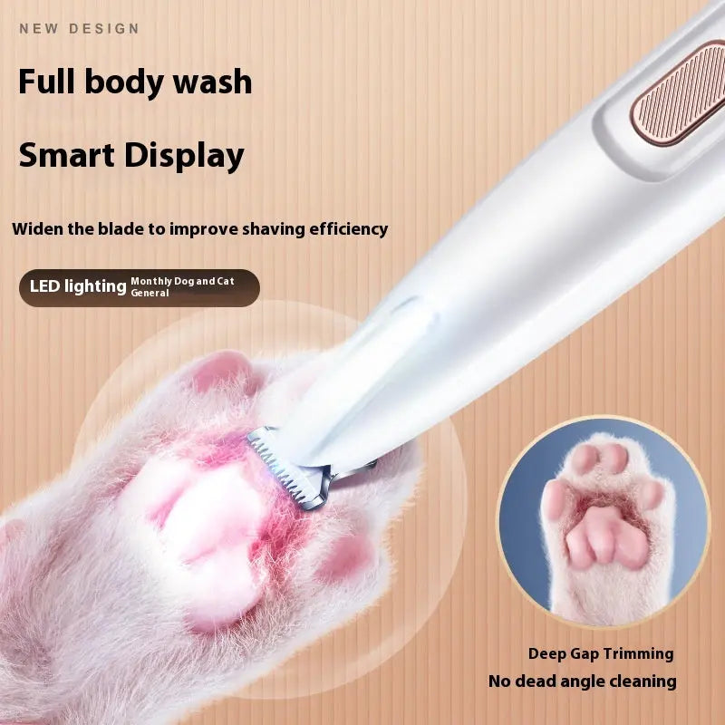 Pets Dog Paw Trimmer With LED Light Fully Waterproof Pet Hair Trimmer With LED Display Dog Clippers For Grooming Widen Blade - Unique Unique Unique Pets Dog Paw Trimmer With LED Light Fully Waterproof Pet Hair Trimmer With LED Display Dog Clippers For Grooming Widen Blade