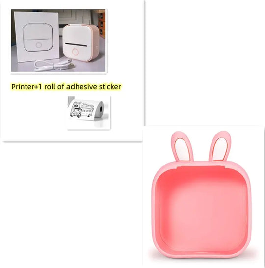 Portable Mini Thermal Label Printer Home Photo Printer Student Wrong Question Printer Bluetooth-compatible Mini Label Printer Price Tag Unique