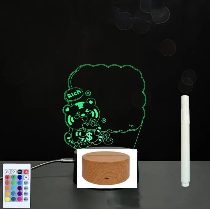 3D Acrylic Board Handwriting Message Board LED Light Unique