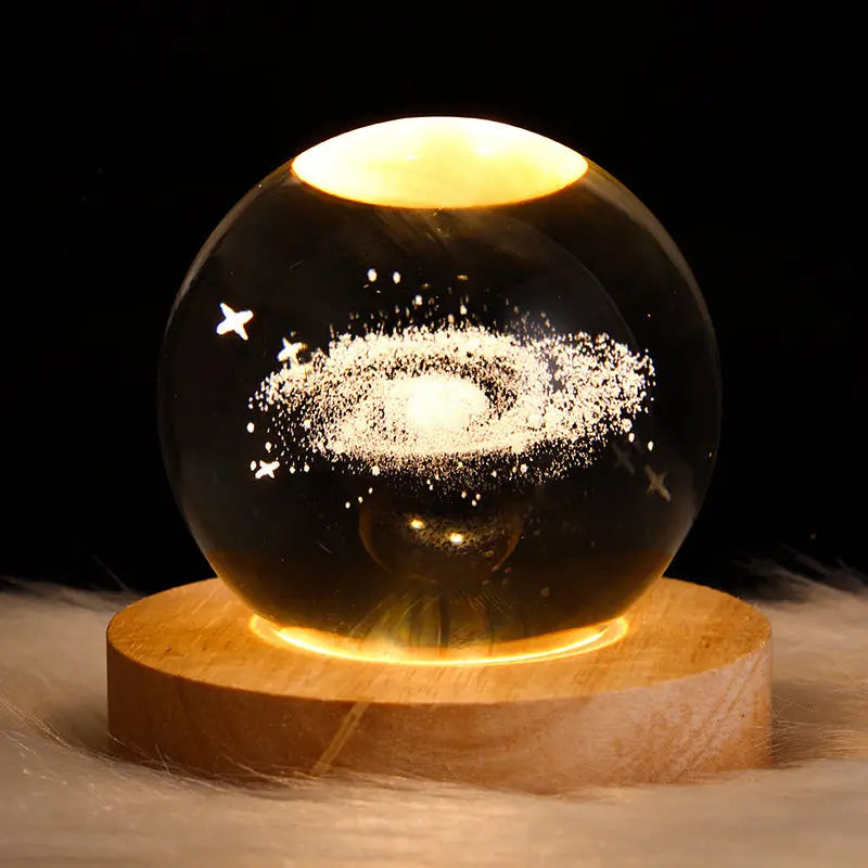 Luminous Starry Sky And Planets Moon Moon Crystal Ball Small Night Lamp Projection Ambience Light Creative Gift New Strange Gift - Unique Unique Unique Luminous Starry Sky And Planets Moon Moon Crystal Ball Small Night Lamp Projection Ambience Light Creative Gift New Strange Gift