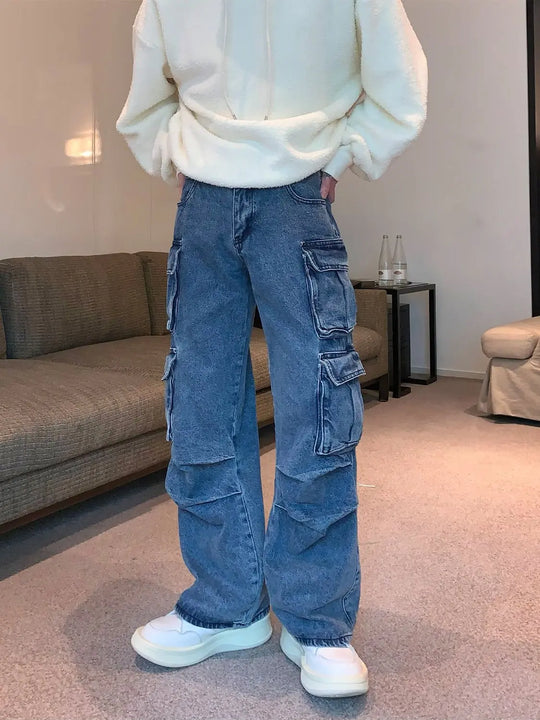 Straight Jeans Men's Loose Vintage Vintage Casual - Unique Unique Unique Straight Jeans Men's Loose Vintage Vintage Casual