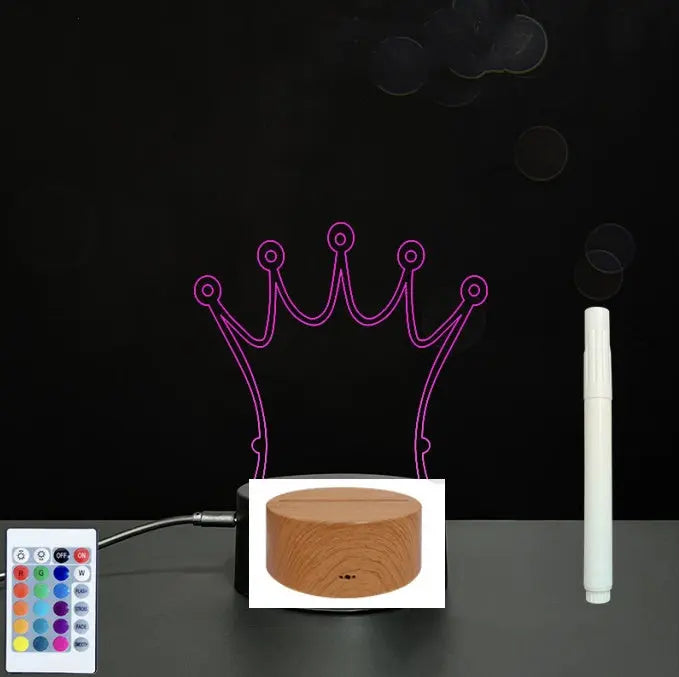 3D Acrylic Board Handwriting Message Board LED Light Unique