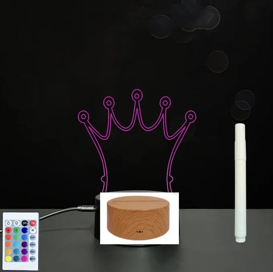3D Acrylic Board Handwriting Message Board LED Light Unique