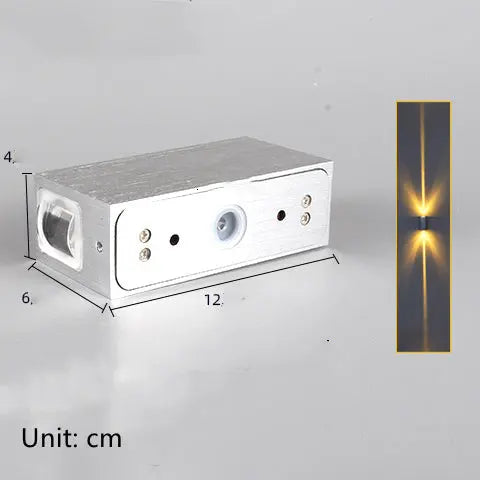 Line Household Aisle Exterior Wall Waterproof Spotlight Wall Lamp - Unique Unique Unique Line Household Aisle Exterior Wall Waterproof Spotlight Wall Lamp