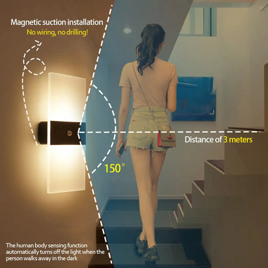 Indoor Sensing USB Charging Wall Lamp - Unique Unique Unique Indoor Sensing USB Charging Wall Lamp