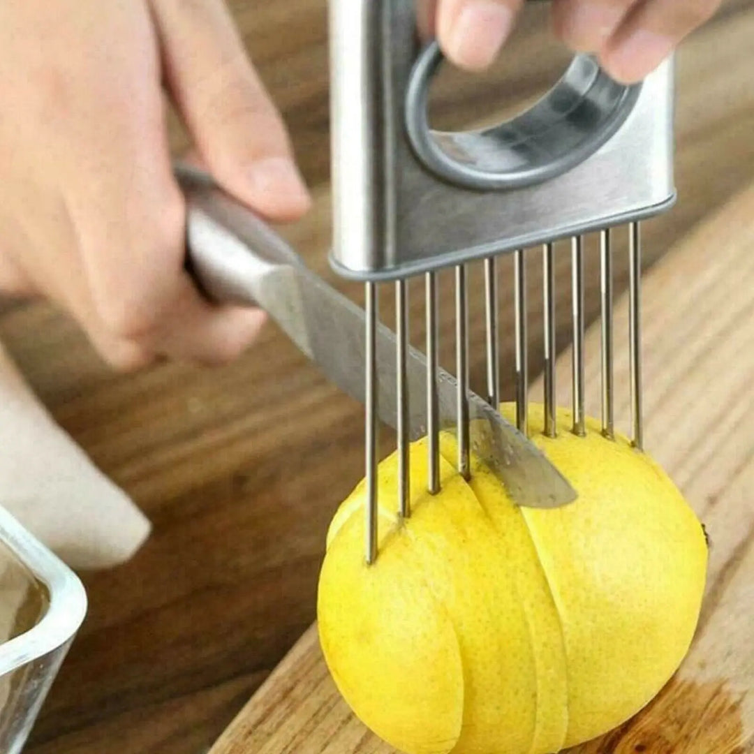Onion Holder Slicer Vegetable tools Tomato Cutter Stainless Steel Kitchen Gadget - Unique Unique Unique Onion Holder Slicer Vegetable tools Tomato Cutter Stainless Steel Kitchen Gadget