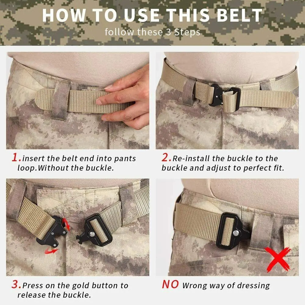 PREMIUM Men Casual Military Belt Tactical Waistband Rescue Rigger Nylon Belt USA - Unique Unique Unique PREMIUM Men Casual Military Belt Tactical Waistband Rescue Rigger Nylon Belt USA