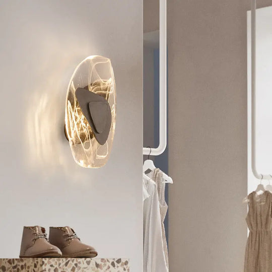 Luxury Atmospheric Ice Block Crystal Wall Lamp Post Glass Wall Light - Unique Unique Unique Luxury Atmospheric Ice Block Crystal Wall Lamp Post Glass Wall Light