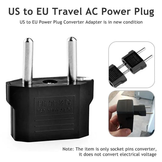 Universal US To EU Plug USA To Euro Europe Travel - Unique Unique Unique Universal US To EU Plug USA To Euro Europe Travel