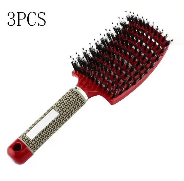 Hairbrush Anti Klit Brushy Haarborstel Women Detangler Hair Brush Bristle Nylon Scalp Massage  Teaser Hair Brush Comb Unique