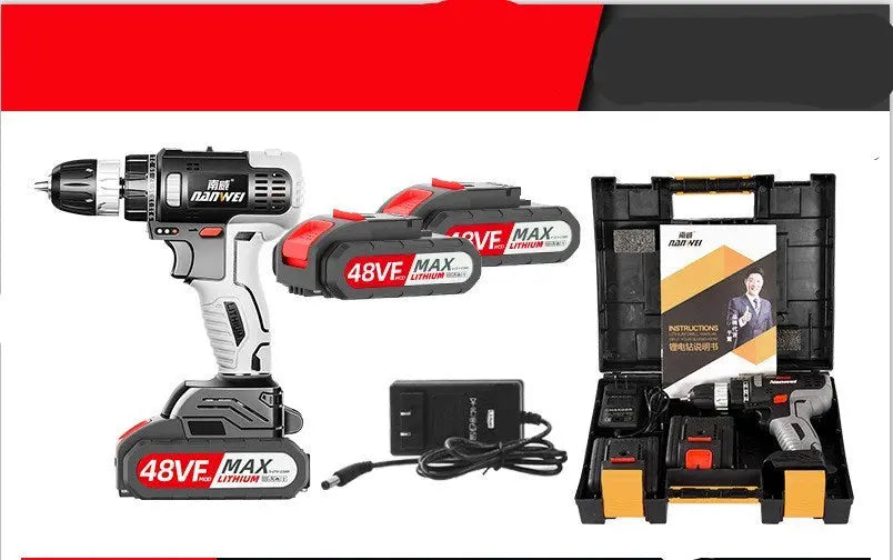 Power Tool Rechargeable Drill Household Lithium Electric Drill - Unique Unique Unique Power Tool Rechargeable Drill Household Lithium Electric Drill