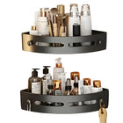 No-Drill Adhesive Corner Shower Caddy | 2-Pack Wall-Mounted Bathroom Storage