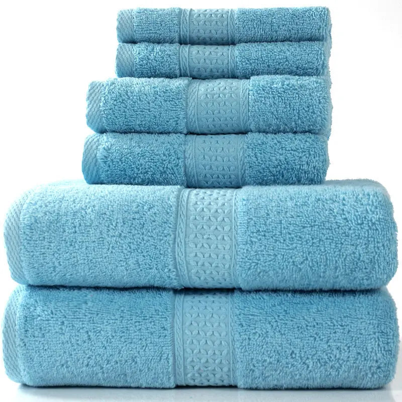 Cotton absorbent towel set of 3 pieces and 6 pieces - Unique Unique Unique Cotton absorbent towel set of 3 pieces and 6 pieces