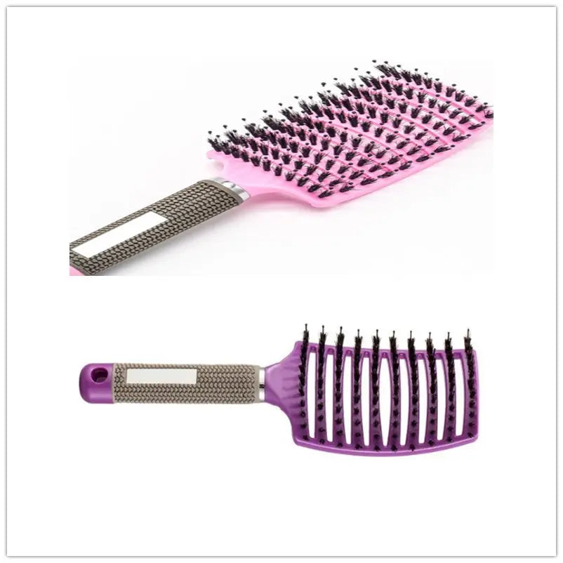 Hairbrush Anti Klit Brushy Haarborstel Women Detangler Hair Brush Bristle Nylon Scalp Massage  Teaser Hair Brush Comb Unique