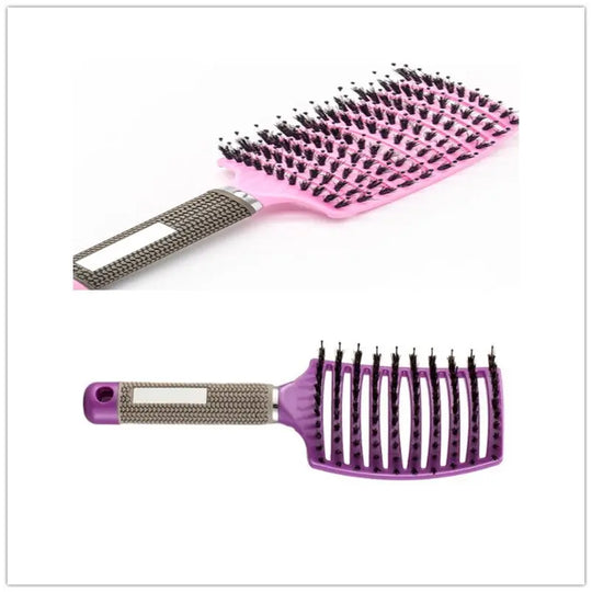 Hairbrush Anti Klit Brushy Haarborstel Women Detangler Hair Brush Bristle Nylon Scalp Massage  Teaser Hair Brush Comb Unique