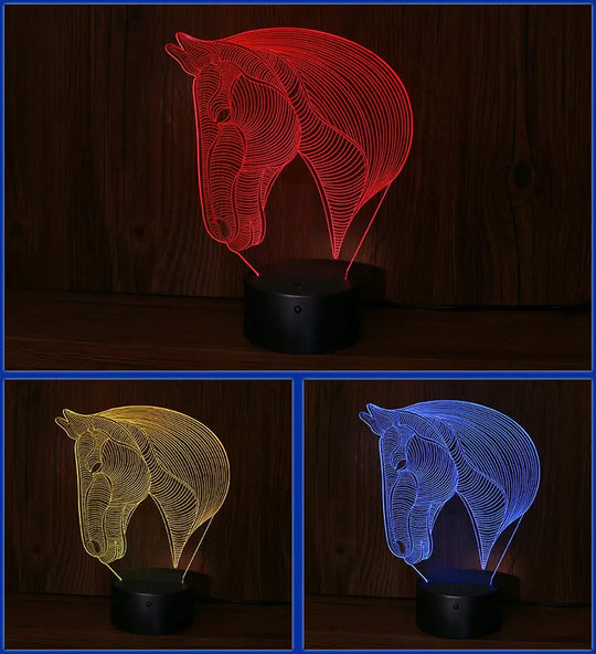 horse's head LED night lights - Unique Unique Unique horse's head LED night lights