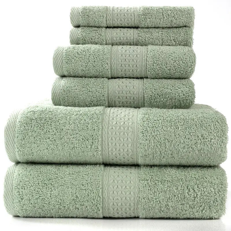 Cotton absorbent towel set of 3 pieces and 6 pieces - Unique Unique Unique Cotton absorbent towel set of 3 pieces and 6 pieces