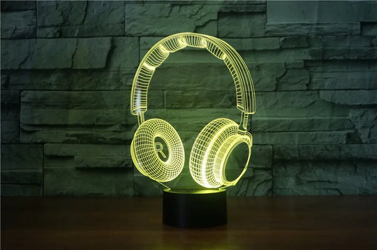 Stereo earphone illusion decorative table lamp - Unique Unique Unique Stereo earphone illusion decorative table lamp