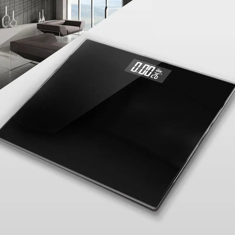 Mrosaa Bathroom Floor Body Scale Glass Smart Electronic Scales USB Charging LCD Display Body Weighing Digital Weight Scale - Unique Unique Unique Mrosaa Bathroom Floor Body Scale Glass Smart Electronic Scales USB Charging LCD Display Body Weighing Digital Weight Scale