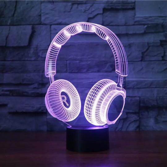 Stereo earphone illusion decorative table lamp - Unique Unique Unique Stereo earphone illusion decorative table lamp