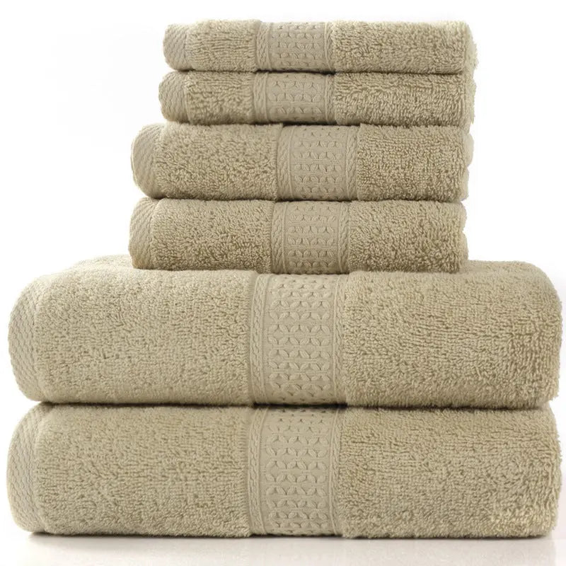 Cotton absorbent towel set of 3 pieces and 6 pieces - Unique Unique Unique Cotton absorbent towel set of 3 pieces and 6 pieces