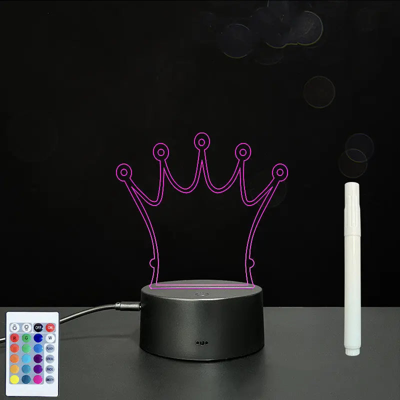 3D Acrylic Board Handwriting Message Board LED Light Unique