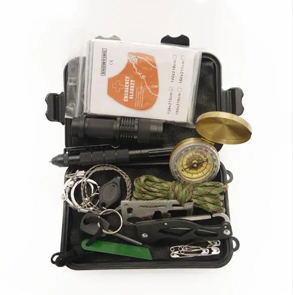 Multifunctional wild survival first aid kit SOS equipment adventure survival kit - Unique Unique Unique Multifunctional wild survival first aid kit SOS equipment adventure survival kit