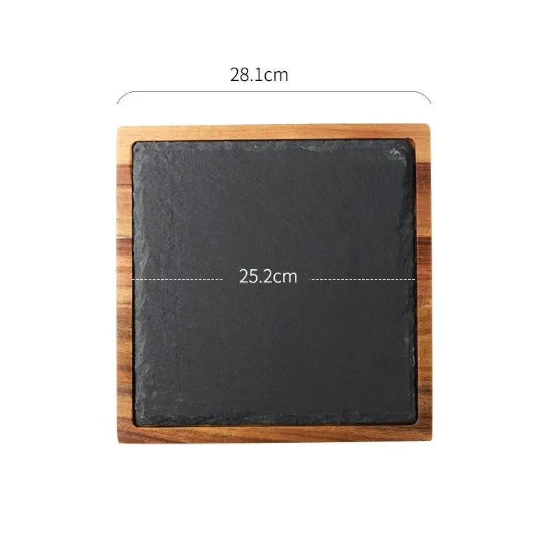 Black Wood Pizza Dish Wooden Plate - Unique Unique Unique Black Wood Pizza Dish Wooden Plate