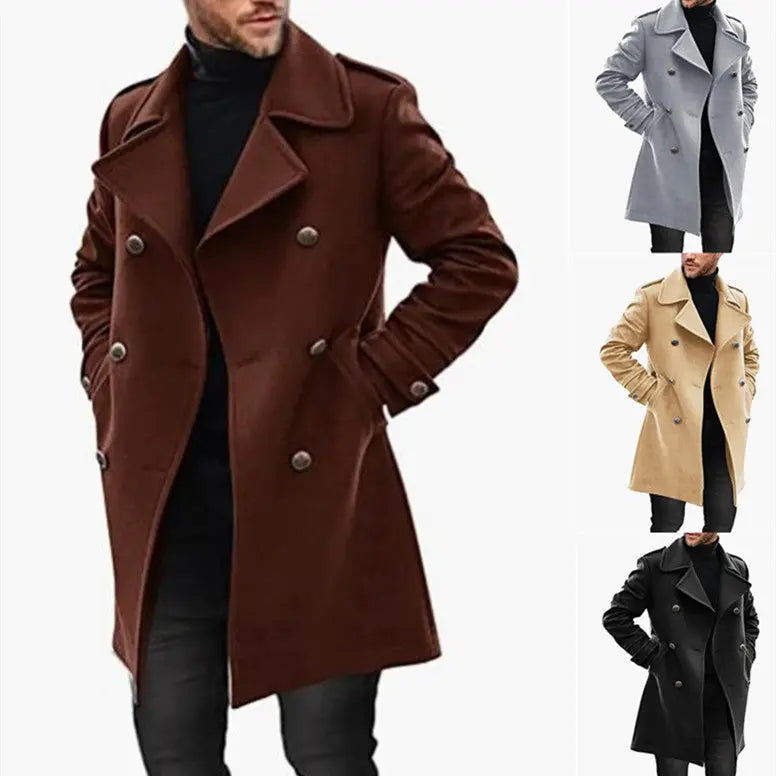 Woolen Men's Coat Autumn And Winter New Product Warm Padded Jacket - Unique Unique Unique Woolen Men's Coat Autumn And Winter New Product Warm Padded Jacket