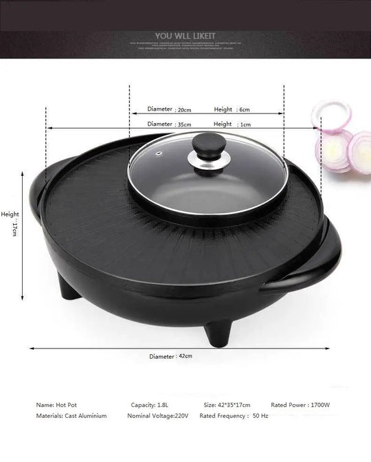 Multifunctional Pot Electric Grill - Unique Unique Unique Multifunctional Pot Electric Grill