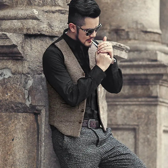 Wool vintage vest - Unique Unique Unique Wool vintage vest
