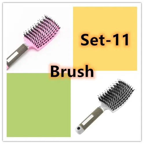 Hairbrush Anti Klit Brushy Haarborstel Women Detangler Hair Brush Bristle Nylon Scalp Massage  Teaser Hair Brush Comb Unique
