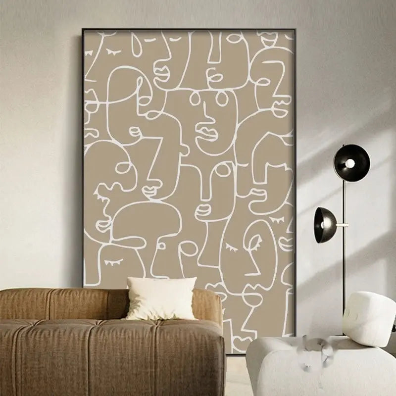 Living Room Sofa Background Wall Decorative Painting Mural - Unique Unique Unique Living Room Sofa Background Wall Decorative Painting Mural