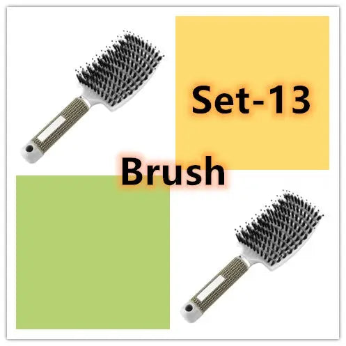 Hairbrush Anti Klit Brushy Haarborstel Women Detangler Hair Brush Bristle Nylon Scalp Massage  Teaser Hair Brush Comb Unique