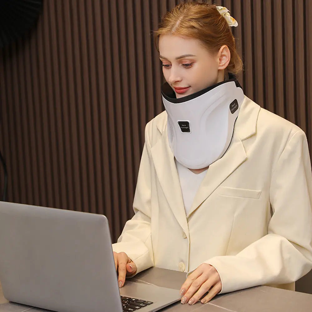 Electric Hot Compress Neck Fixed Traction Air Pressure Kneading Massage Instrument - Unique Unique Unique Electric Hot Compress Neck Fixed Traction Air Pressure Kneading Massage Instrument