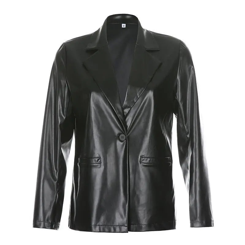 New product women's fashion leather PU suit - Unique Unique Unique New product women's fashion leather PU suit