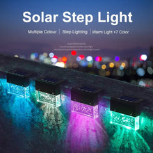 Waterproof New RGB LED Solar Light Step Fence Light - Unique Unique Unique Waterproof New RGB LED Solar Light Step Fence Light