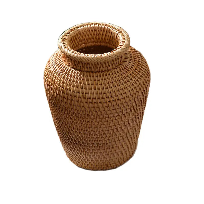 Rattan Woven Ornaments Floral Dry Vases Creative Vases Decorative Tabletop Flower Baskets - Unique Unique Unique Rattan Woven Ornaments Floral Dry Vases Creative Vases Decorative Tabletop Flower Baskets