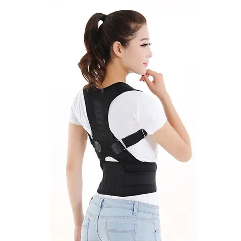 Adjustable Magnetic Posture Corrector Corset Back Men Body Shaper Brace Back Shoulder Belt Lumbar Support - Unique Unique Unique Adjustable Magnetic Posture Corrector Corset Back Men Body Shaper Brace Back Shoulder Belt Lumbar Support