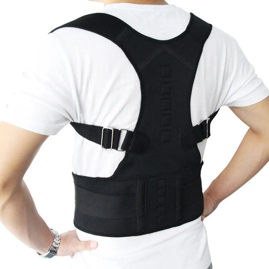 Adjustable Magnetic Posture Corrector Corset Back Men Body Shaper Brace Back Shoulder Belt Lumbar Support - Unique Unique Unique Adjustable Magnetic Posture Corrector Corset Back Men Body Shaper Brace Back Shoulder Belt Lumbar Support