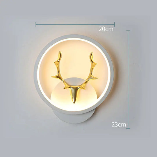Art Deer Antler Wall Lamp Nordic Remote Control Dimmable Wall Lights - Unique Unique Unique Art Deer Antler Wall Lamp Nordic Remote Control Dimmable Wall Lights
