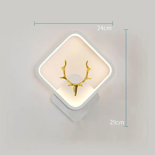 Art Deer Antler Wall Lamp Nordic Remote Control Dimmable Wall Lights - Unique Unique Unique Art Deer Antler Wall Lamp Nordic Remote Control Dimmable Wall Lights